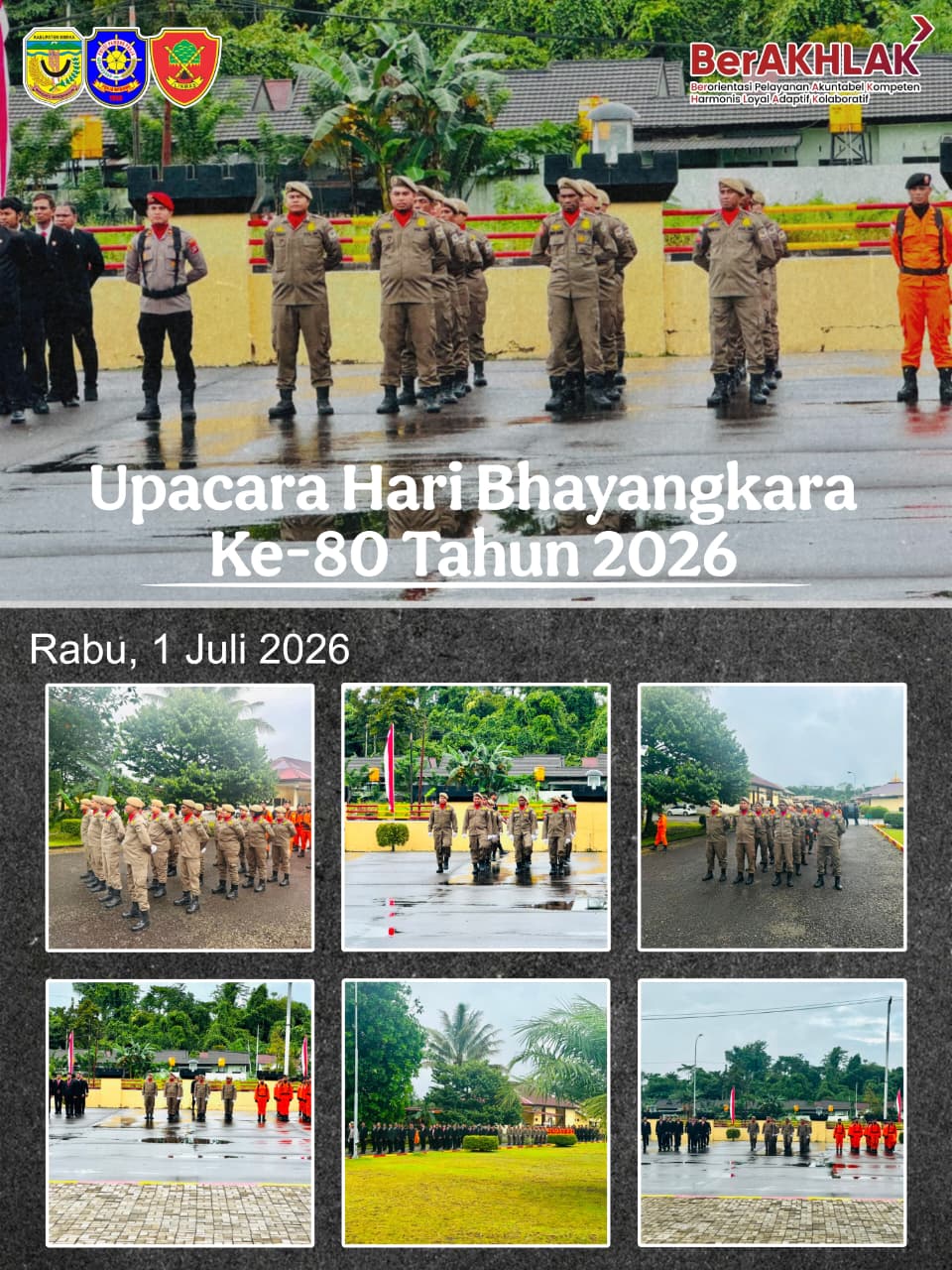 Upacara Hari Bhayangkara ke-80